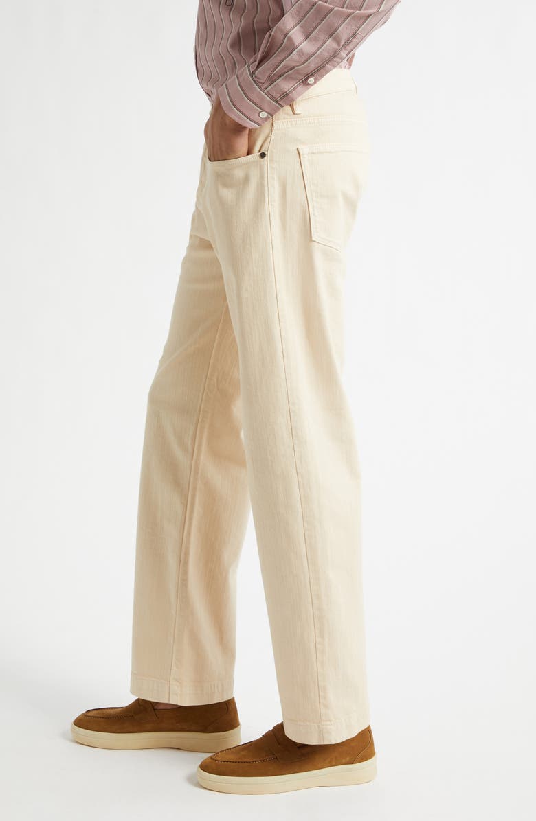 Massimo Alba Oceano Distressed Regular Fit Jeans, Alternate, color, Champagne