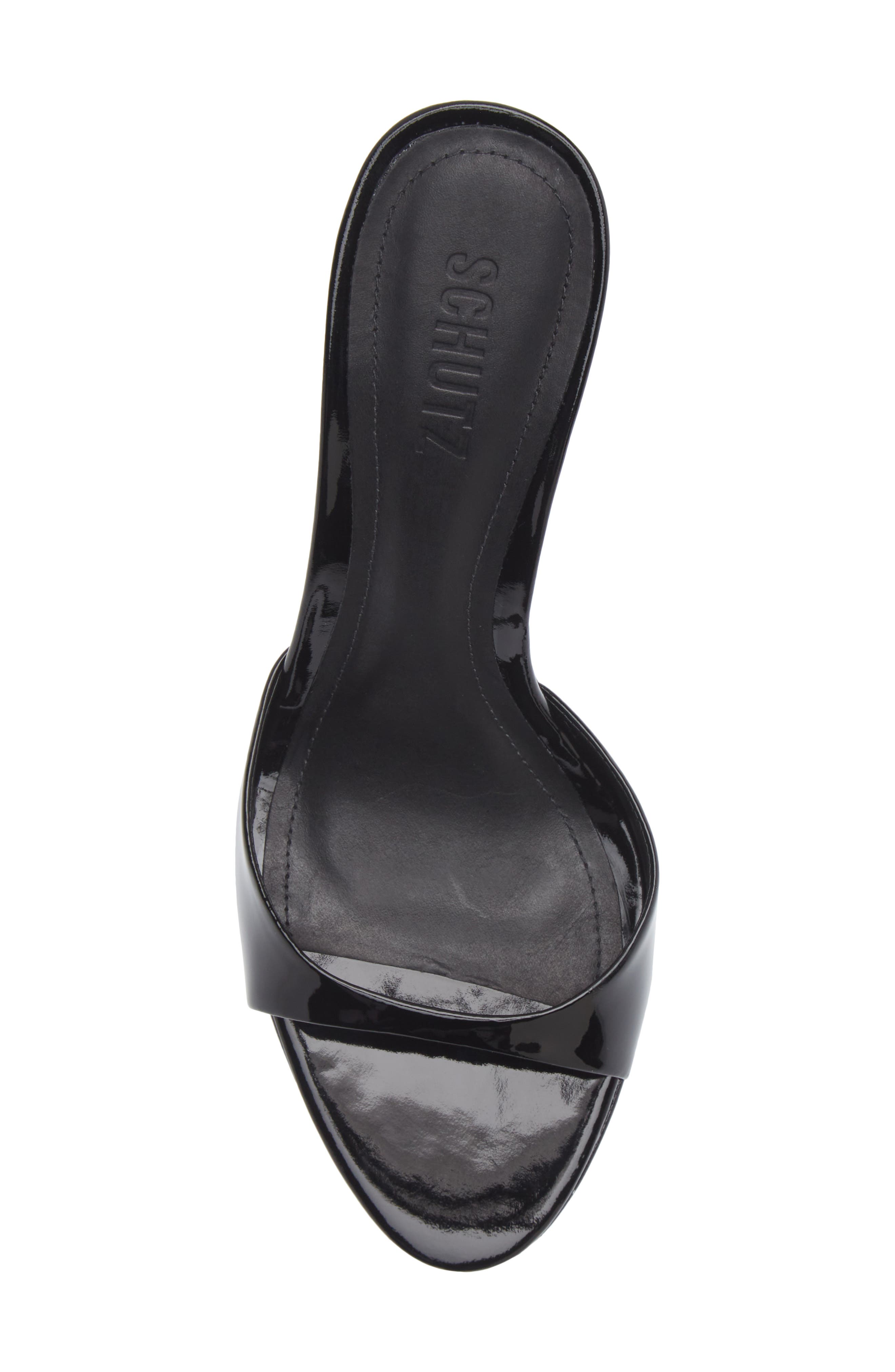 Schutz Allure Slide Sandal, Alternate, color, Black