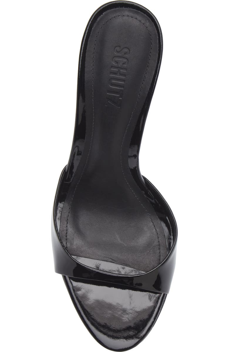 Schutz Allure Slide Sandal, Alternate, color, Black