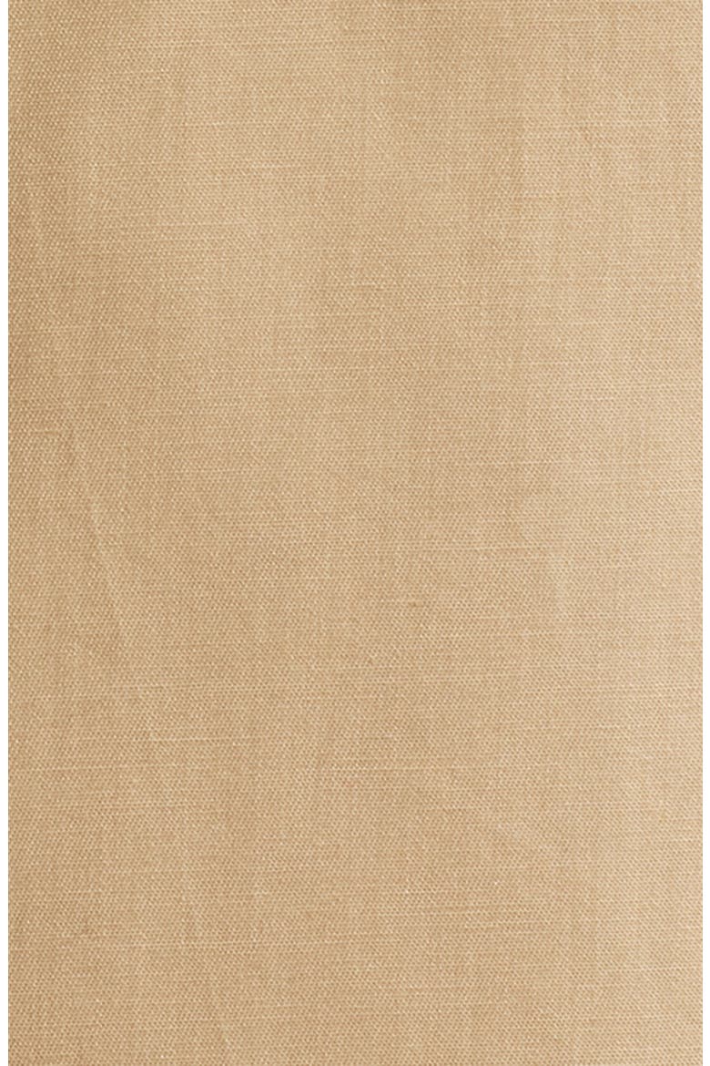 Courduroy Stand Collar Cotton Trench Coat, Alternate, color, SAND