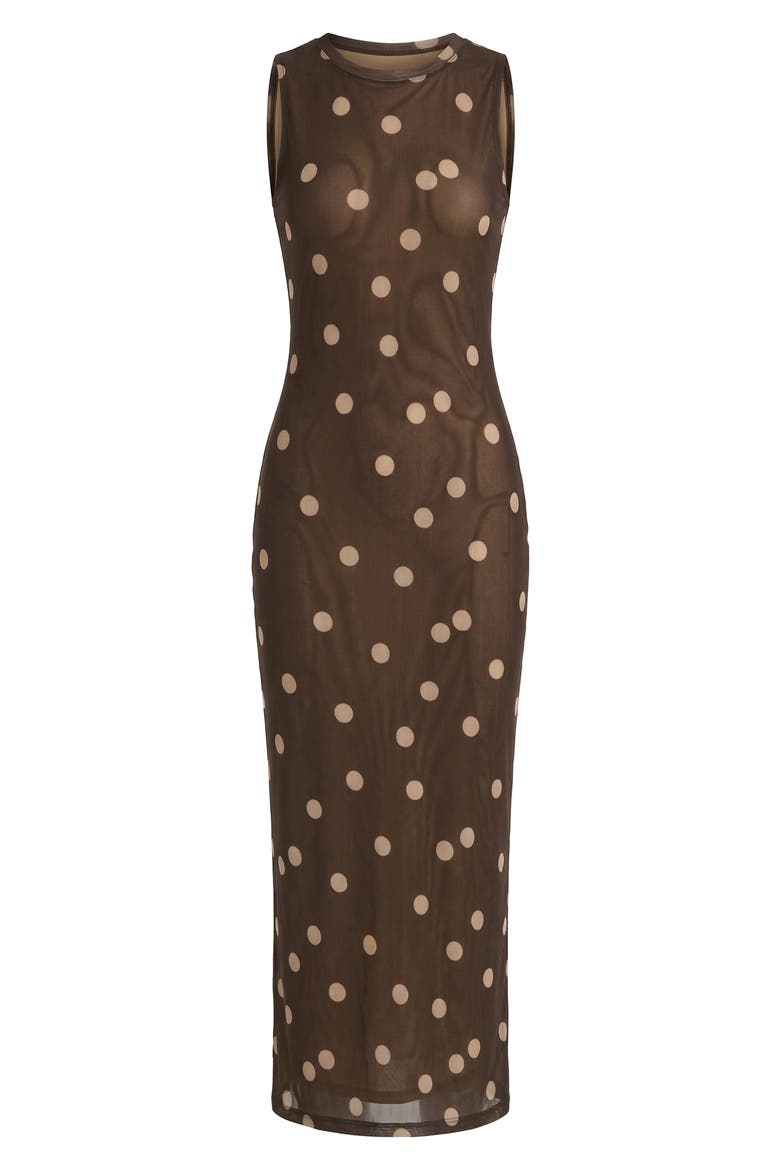 Salty Sleeveless Maxi Dress, Alternate, color, POLKA DOTS CREAM