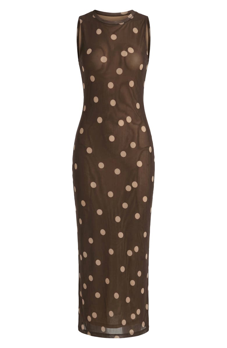 The Lulo Project Salty Sleeveless Maxi Dress, Alternate, color, Polka Dots Cream