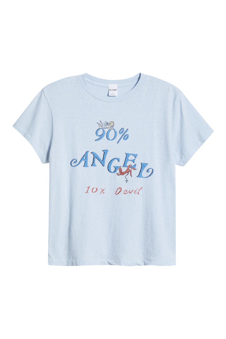 Re/Done Angel Devil Cotton Graphic T-Shirt (Women) | Nordstrom