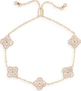 Panacea Crystal Clover Station Bracelet