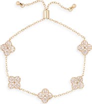 Panacea Crystal Clover Station Bracelet