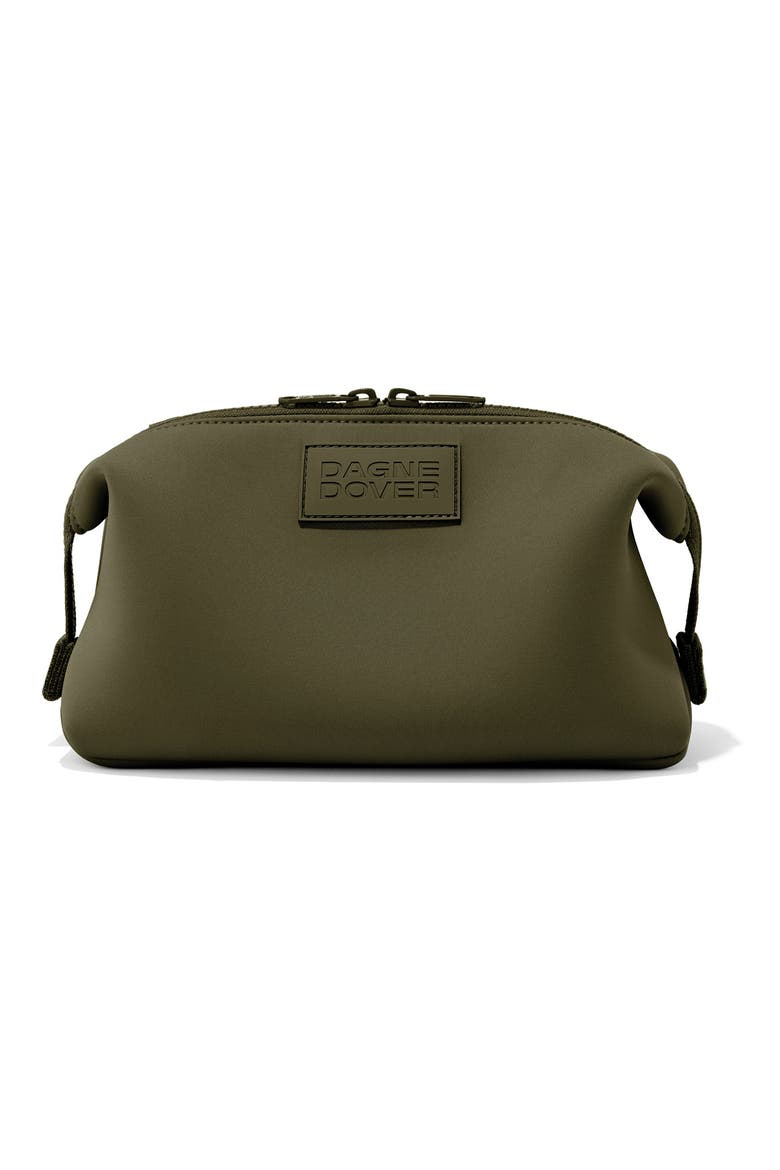 Hunter Large Neoprene Toiletry Bag, Main, color, DARK MOSS