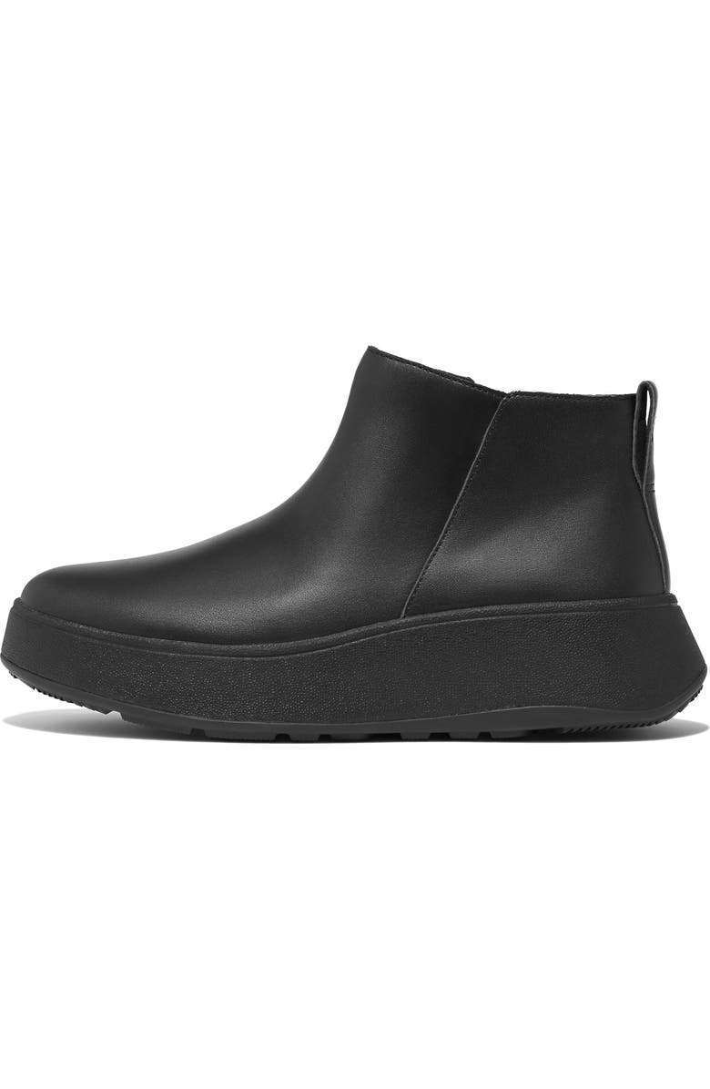 FitFlop F-Mode Platform Bootie, Alternate, color, All Black