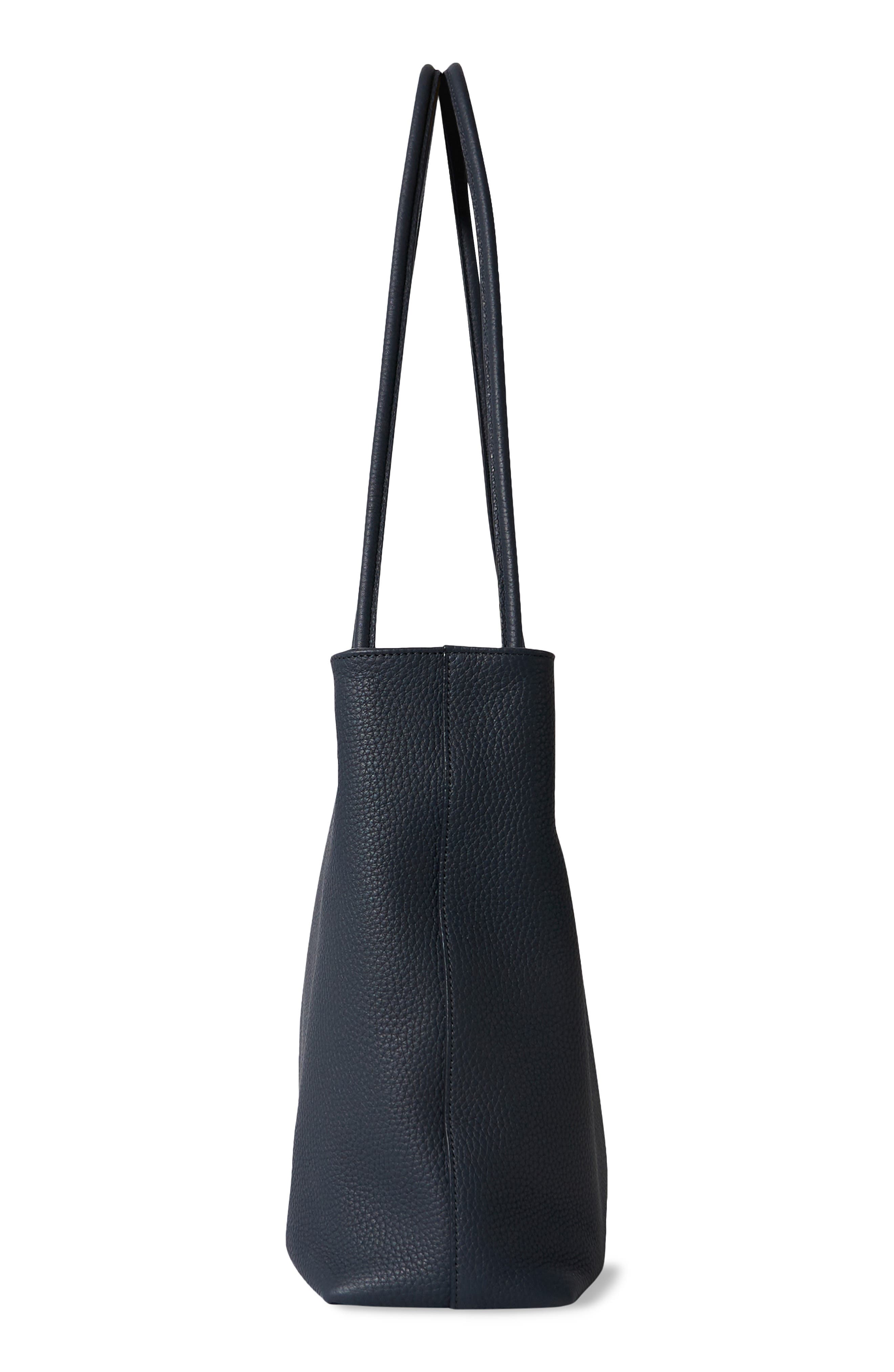 The Row Medium Leather Shopper Tote, Alternate, color, 