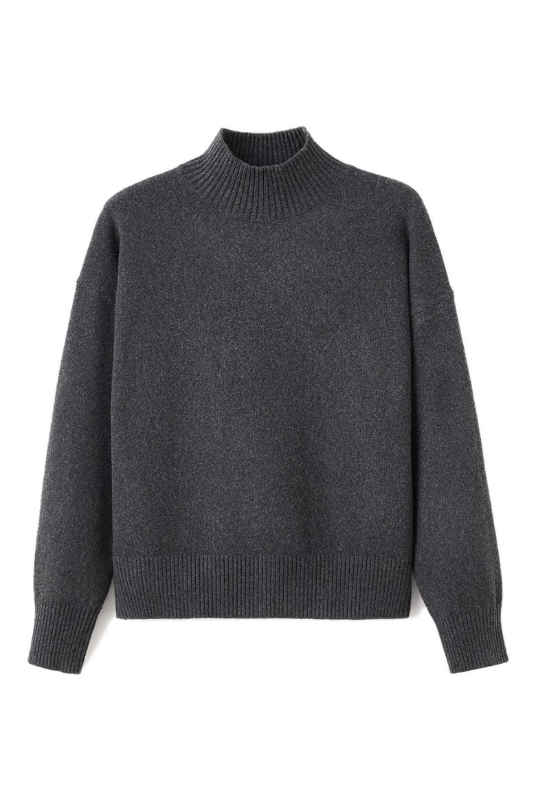 Turtleneck Sweater, Alternate, color, CHARCOAL