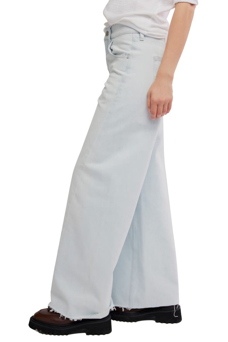 Alter Ego Raw Hem Wide Leg Boyfriend Jeans, Alternate, color, REALITY CHECK