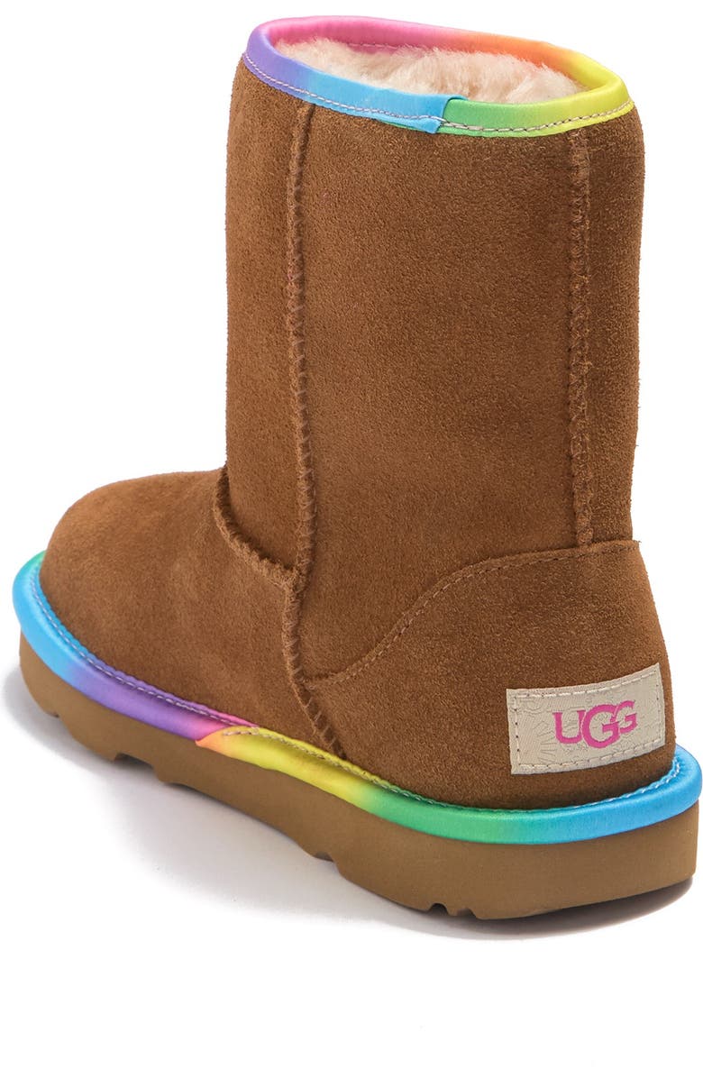 UGG<sup>®</sup> Kids' Rainbow Genuine Shearling Lined Boot, Alternate, color,