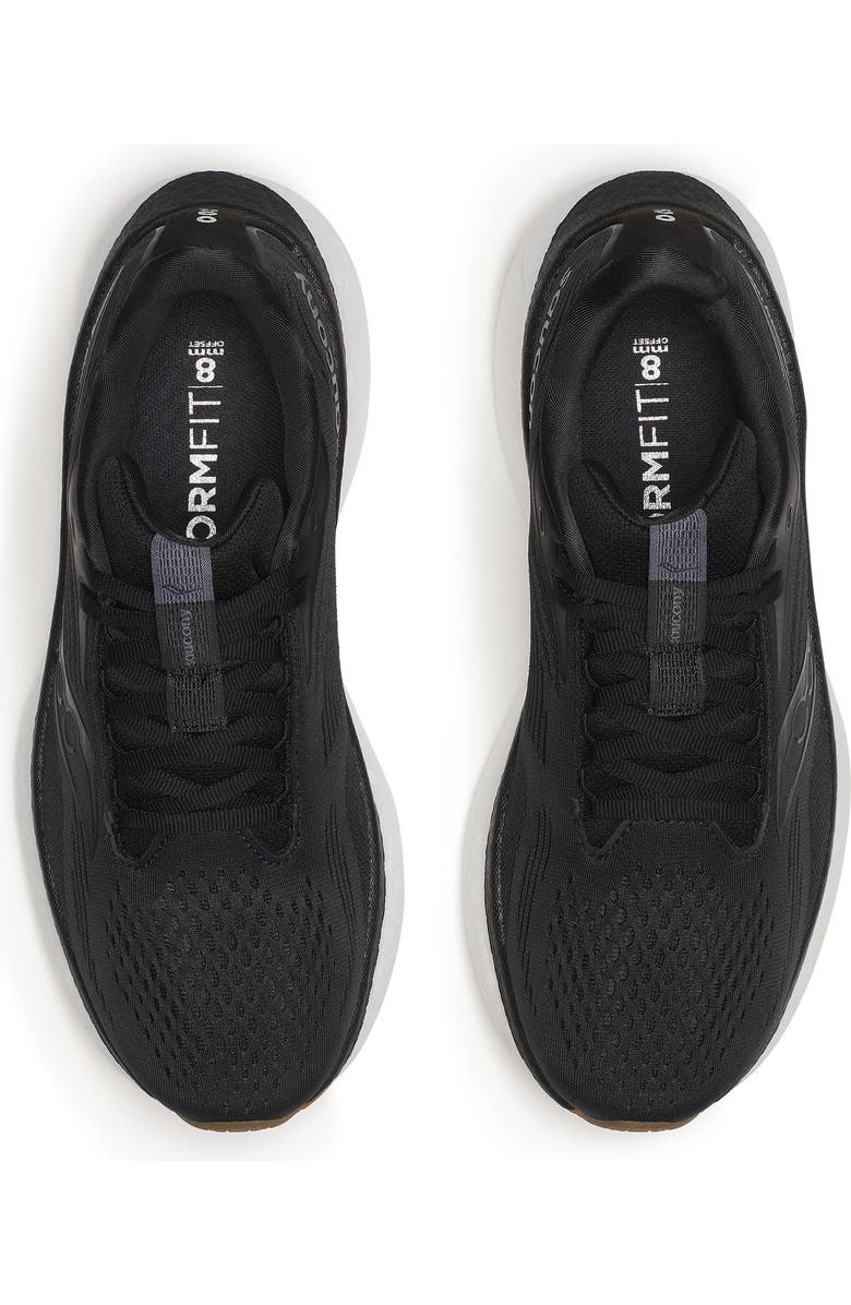 Saucony Ride 18 Running Shoe, Alternate, color, Black/ Gum