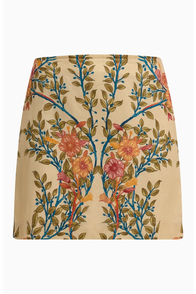 Cleo Printed Skirt, Alternate, color, Buttercream Multi