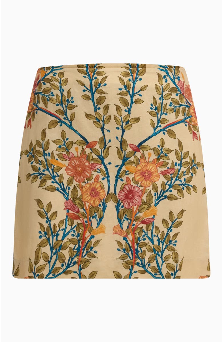 Rebecca Taylor Cleo Printed Skirt, Alternate, color, Buttercream Multi