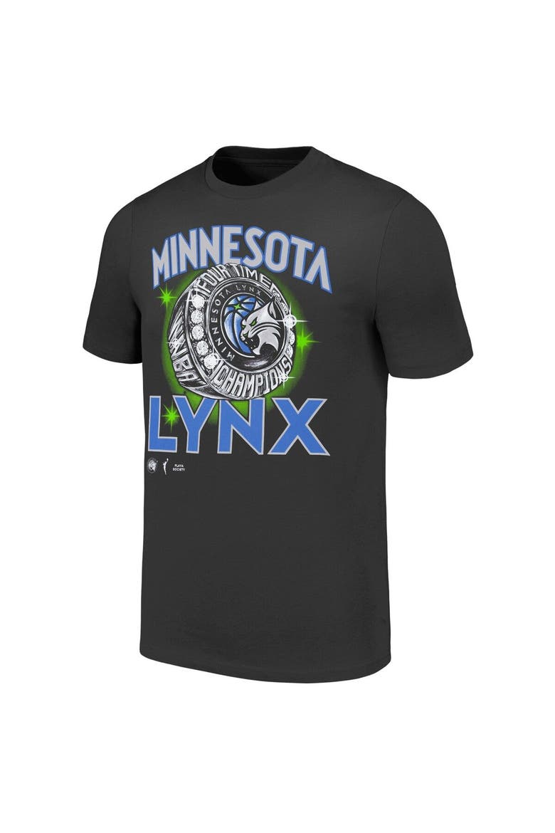 Unisex Playa Society Black Minnesota Lynx WNBA Vintage Wash T-Shirt, Alternate, color, Black