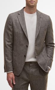 Barbour Kensington Glen Check Wool Blend Flannel Suit Jacket