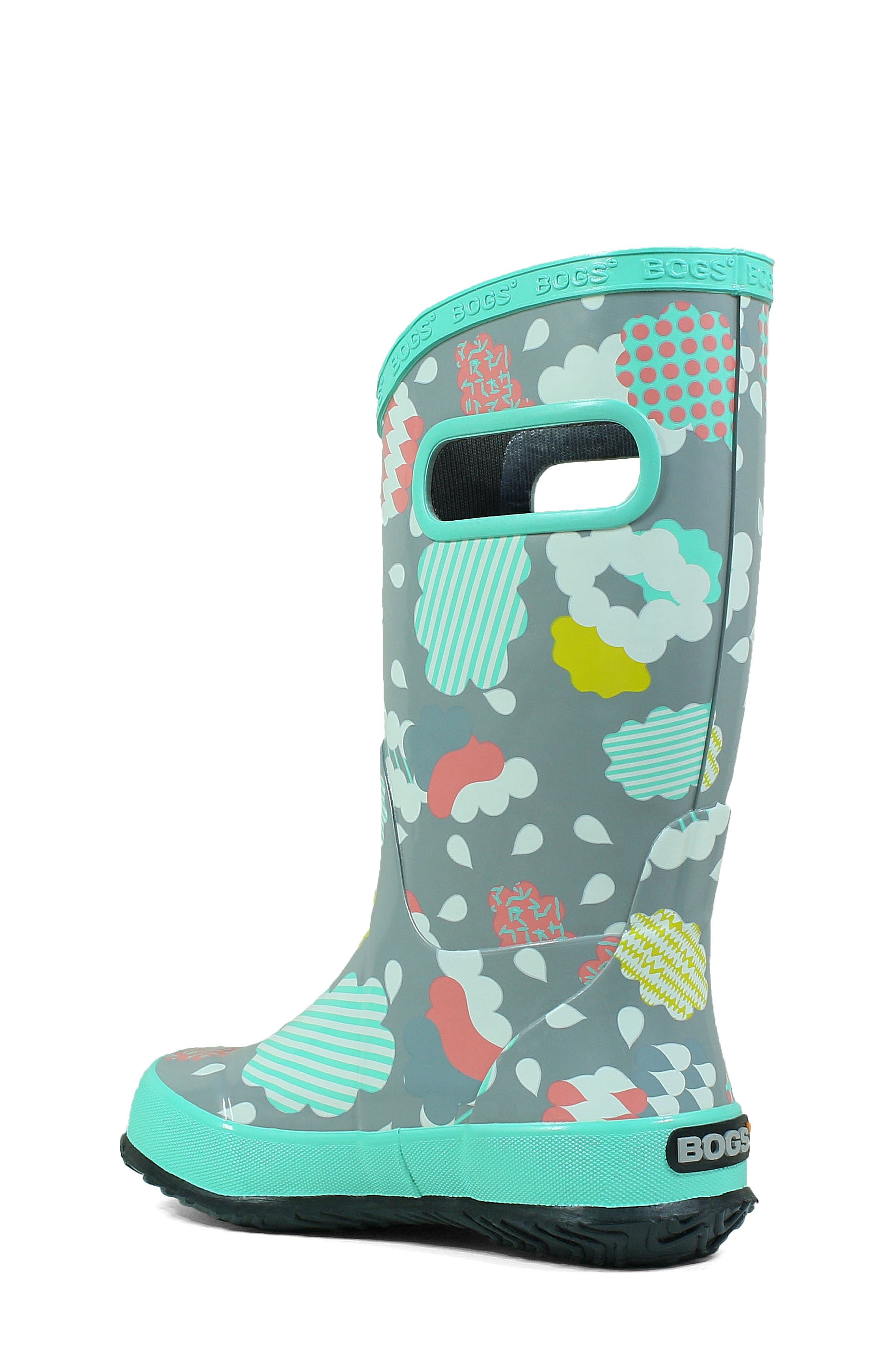 Bogs Clouds Waterproof Rain Boot, Alternate, color, 