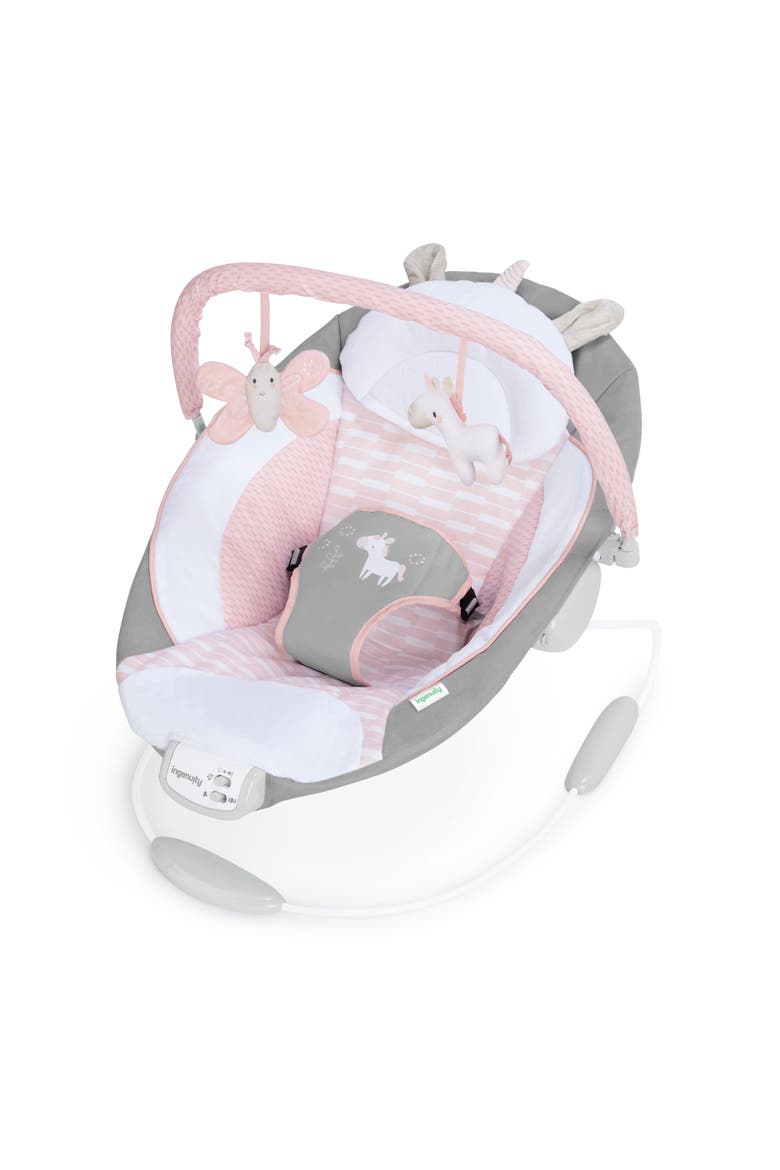 Soothing Baby Bouncer with Vibrating Infant Seat, Main, color, PINK