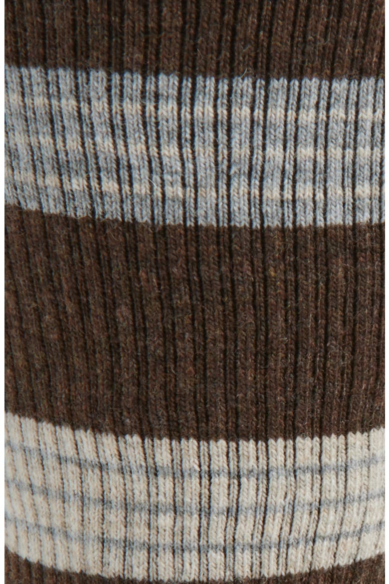 Cozy Crew Socks, Alternate, color, BROWN HEATHER