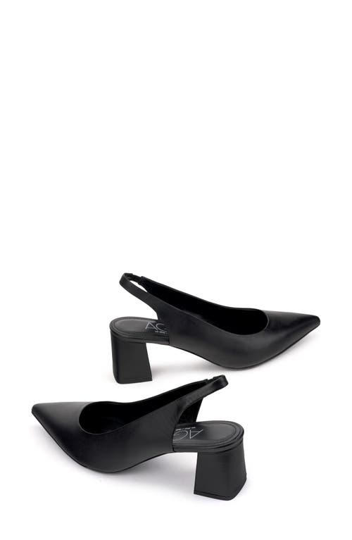 Agl Attilio Giusti Leombruni Agl Dodi Slingback Pointed Toe Pump In Black