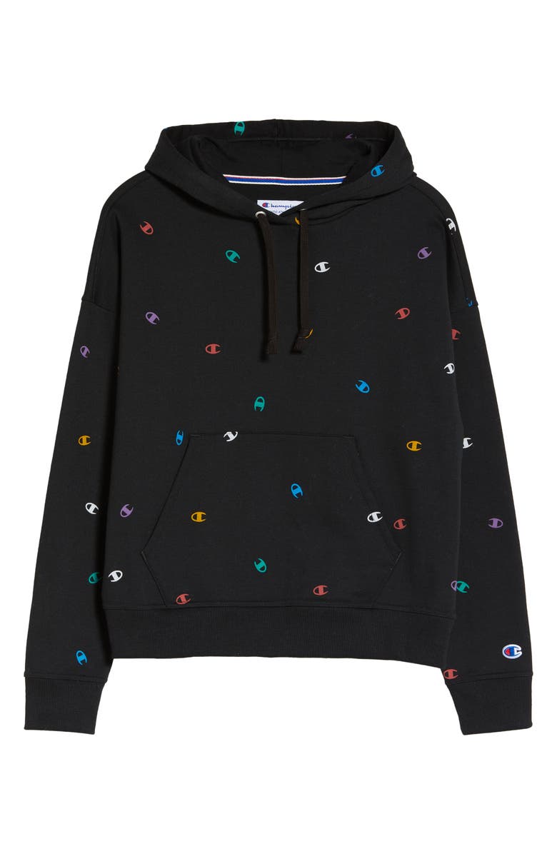 Champion Powerblend Logo Hoodie, Alternate, color,