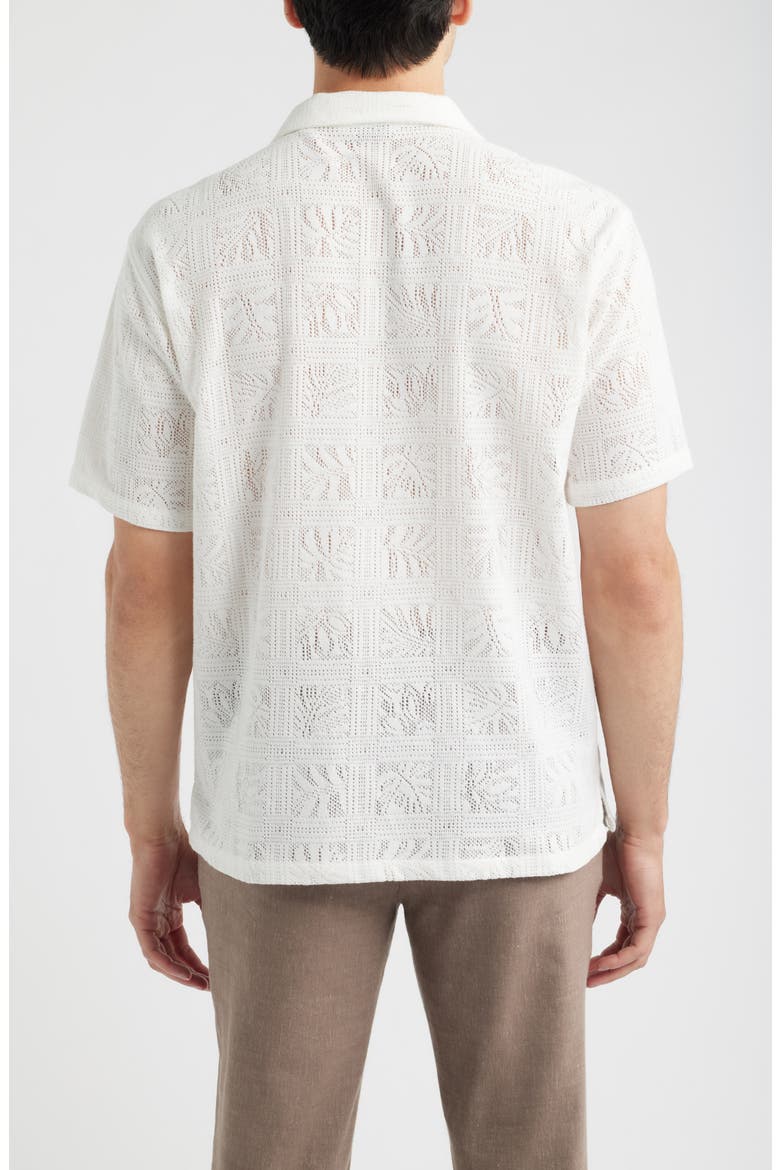 Tile Cabana Camp Shirt, Alternate, color, NATURAL
