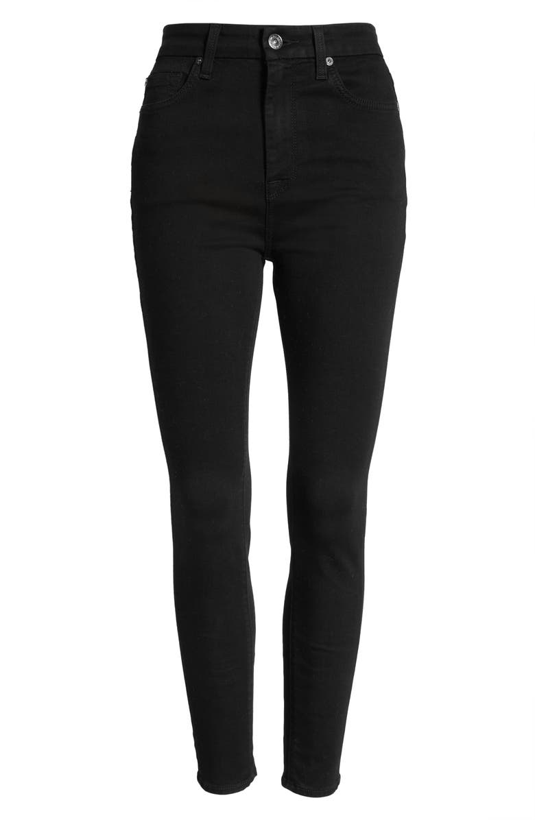7 For All Mankind High Waist Ankle Skinny Jeans, Alternate, color, 
