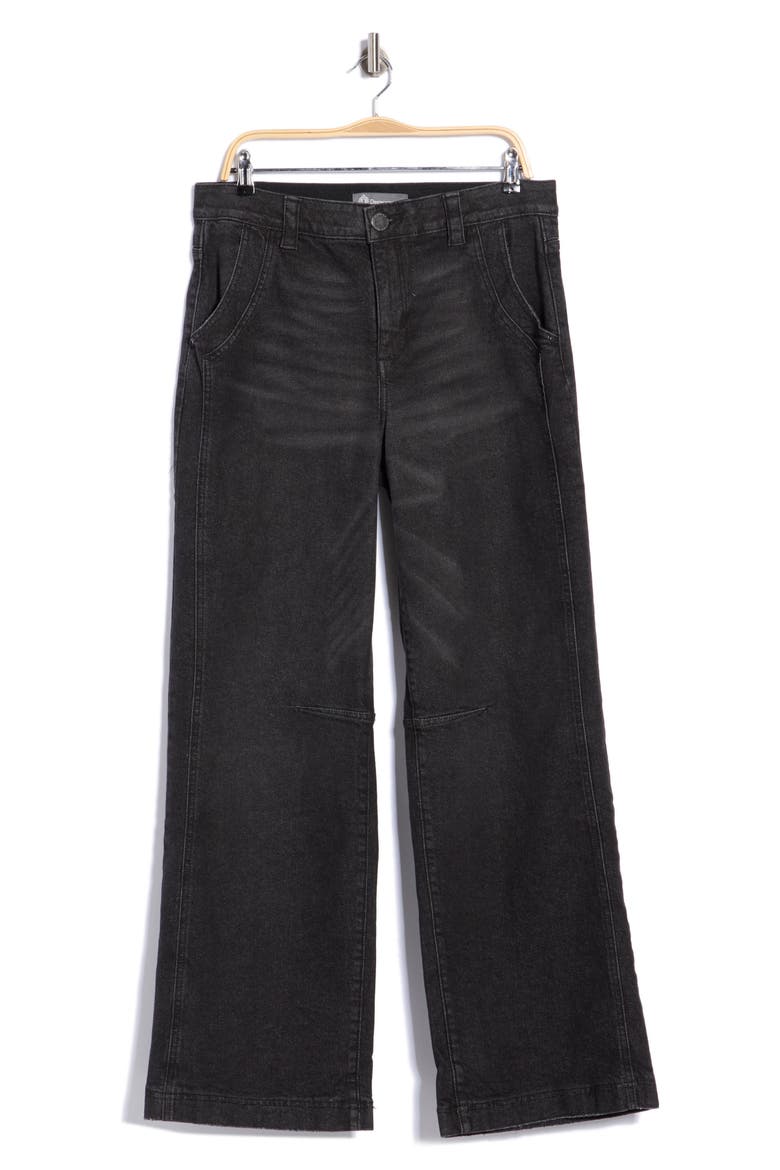 Wide Leg Dart Jeans, Main, color, WASHED BLACK ARTISANAL