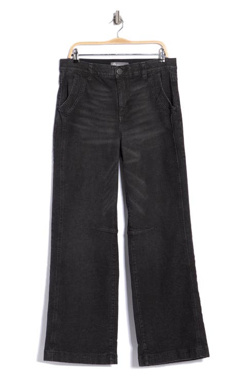 Wide Leg Dart Jeans