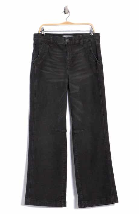 Wide Leg Dart Jeans