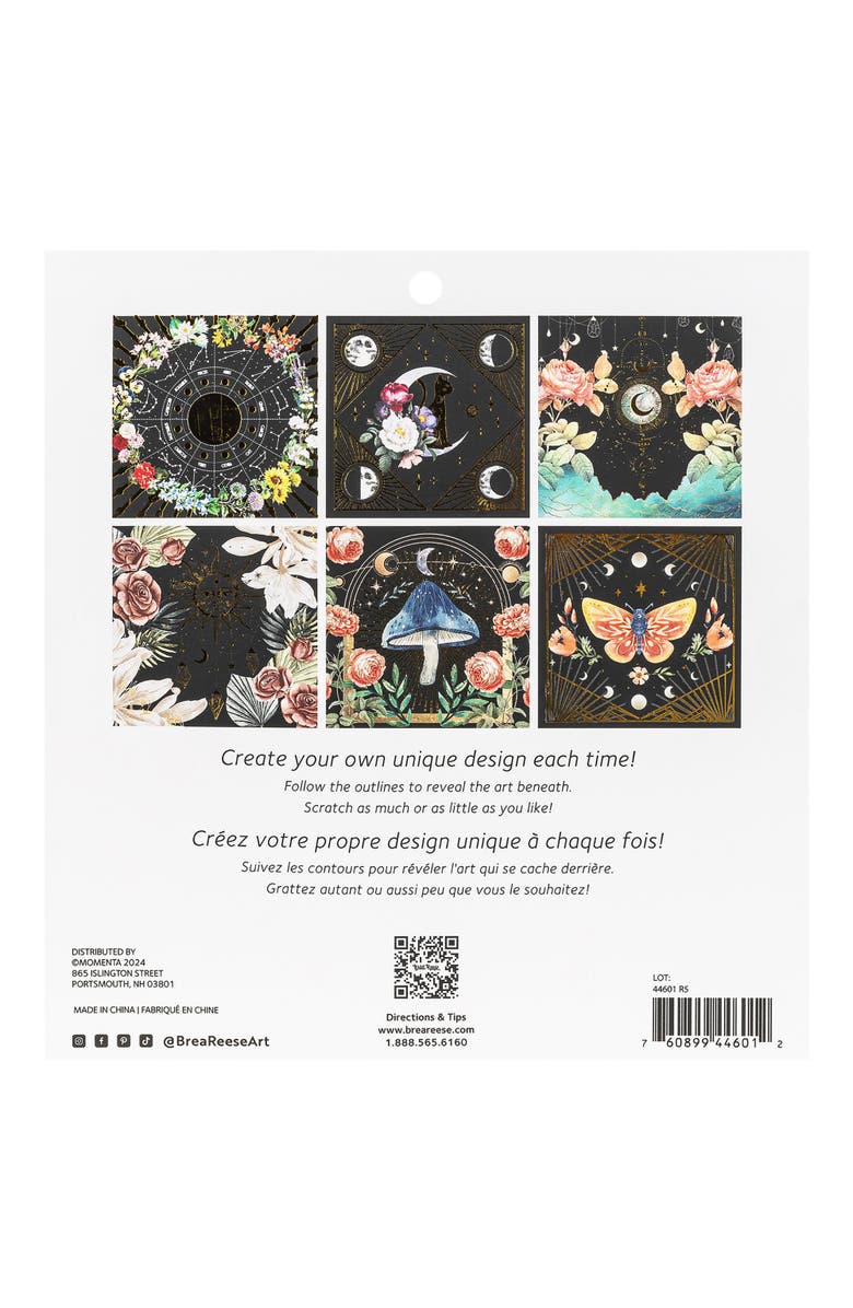 Brea Reese Celestial Scratch Art Paper Pad, Alternate, color,