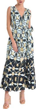 CIEBON Esthella Cotton Maxi Wrap Dress