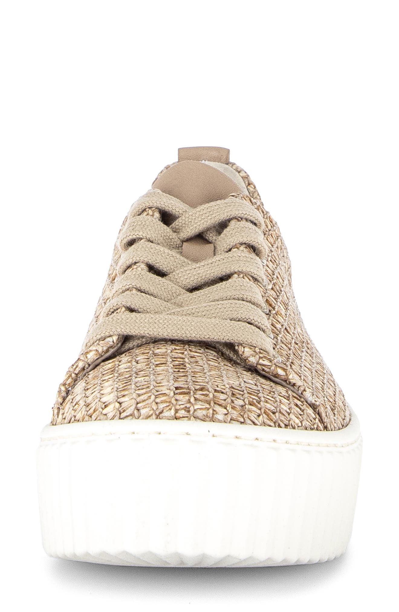 Gabor Woven Platform Sneaker, Alternate, color, Sand