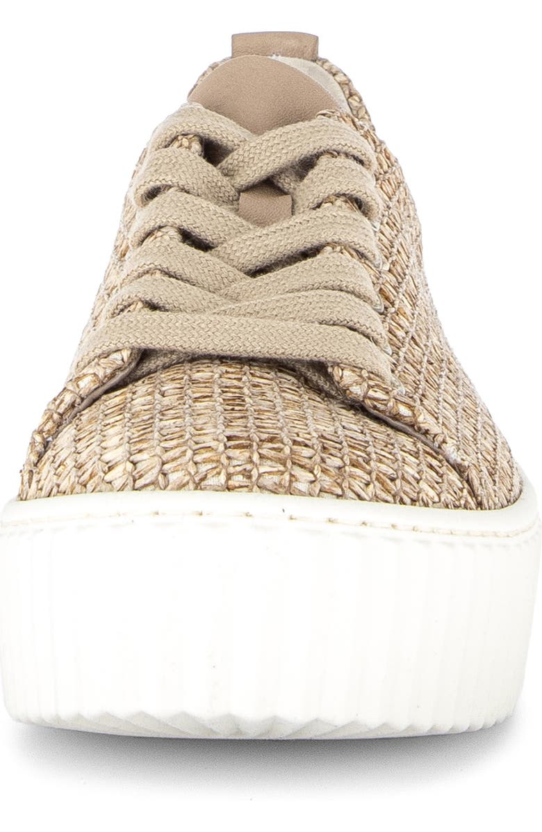 Gabor Woven Platform Sneaker, Alternate, color, Sand