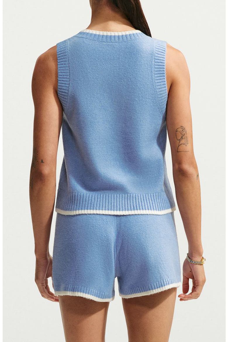 Sportswear Chill Knit V-Neck Vest, Alternate, color, 486 486 WORK BLUE/WHITE/WHITE