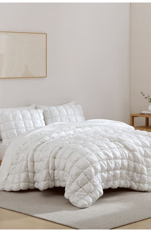 Sunday Citizen Silky Puff Squares Comforter In White