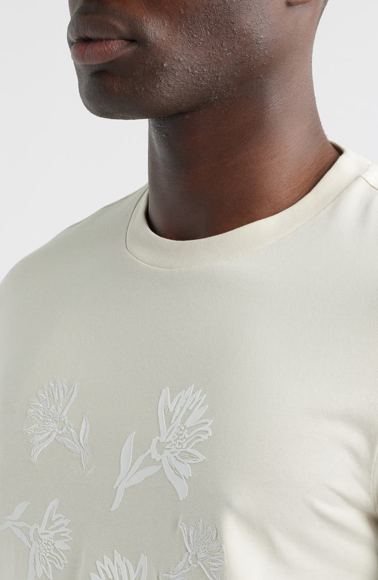 BOSS Thompson Floral Logo Cotton Graphic T-Shirt, Alternate, color, Open White