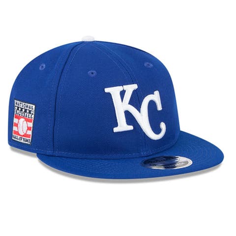 Men's New Era Royal Kansas City Royals Baseball Hall of Fame Retro Crown 9FIFTY Adjustable Hat