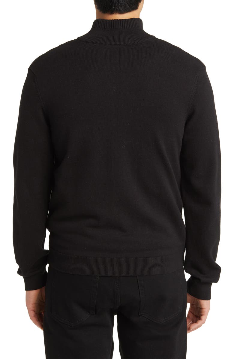 Bugatchi Mock Neck Zip Sweater, Alternate, color, 