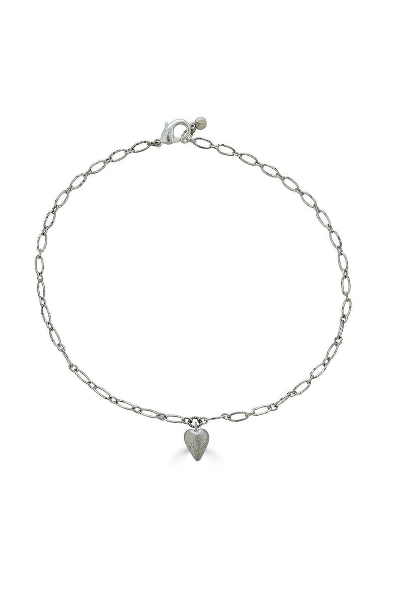 Silver Delicate Heart Necklace, Main, color, Silver