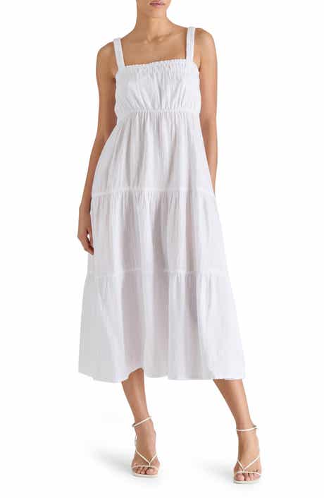 Steve Madden Alissa Tiered Cotton Gauze Midi Sundress