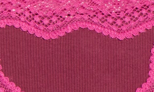 Free People Intimately Fp Oh My Darling Low Rise Cotton Blend Thong In Pink