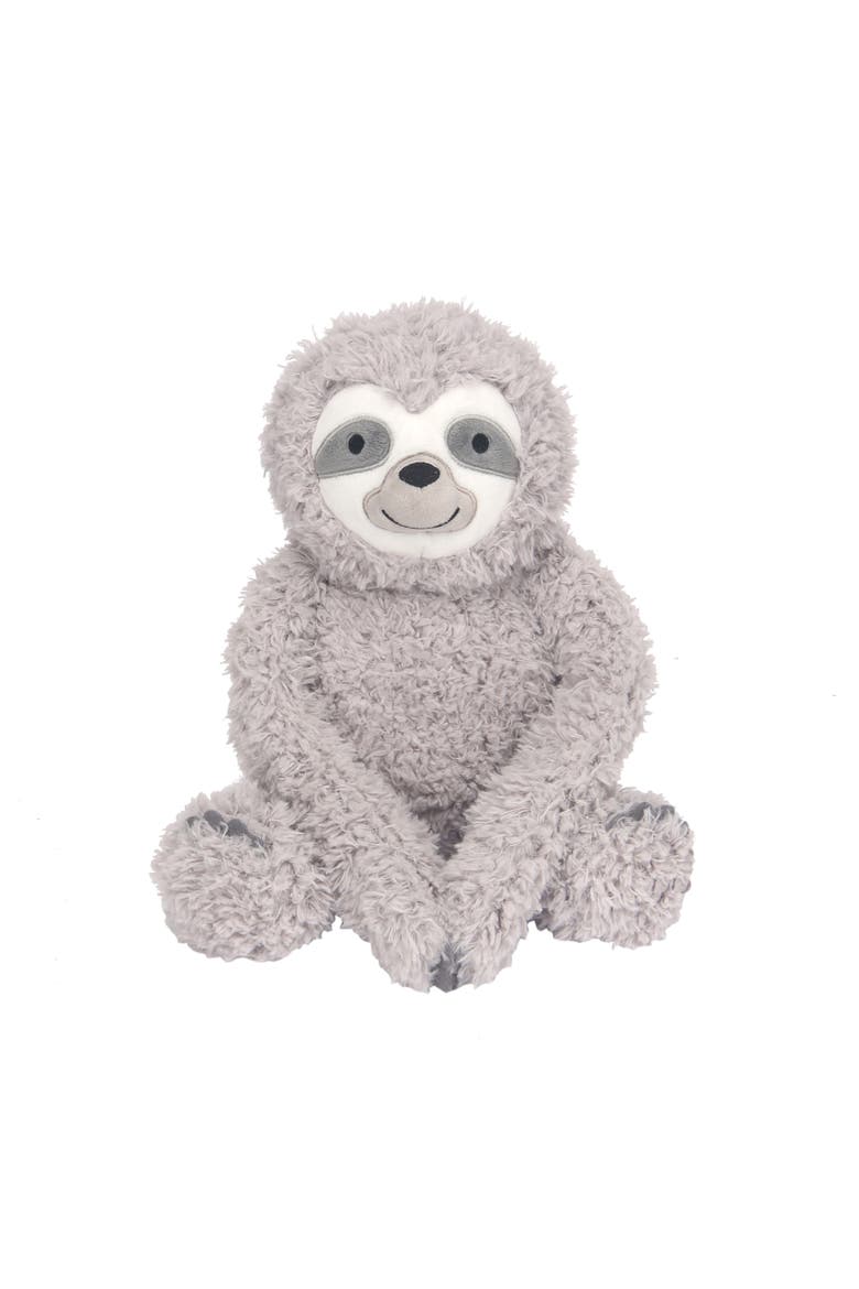 Sloth Plush Stuffed Animal Toy - Speedy, Main, color, Gray