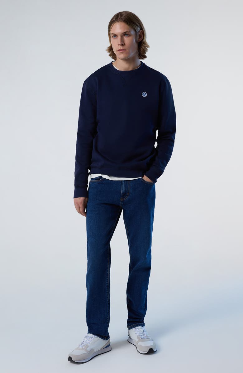 NORTH SAILS Logo Embroidered Cotton Sweatshirt, Alternate, color, 