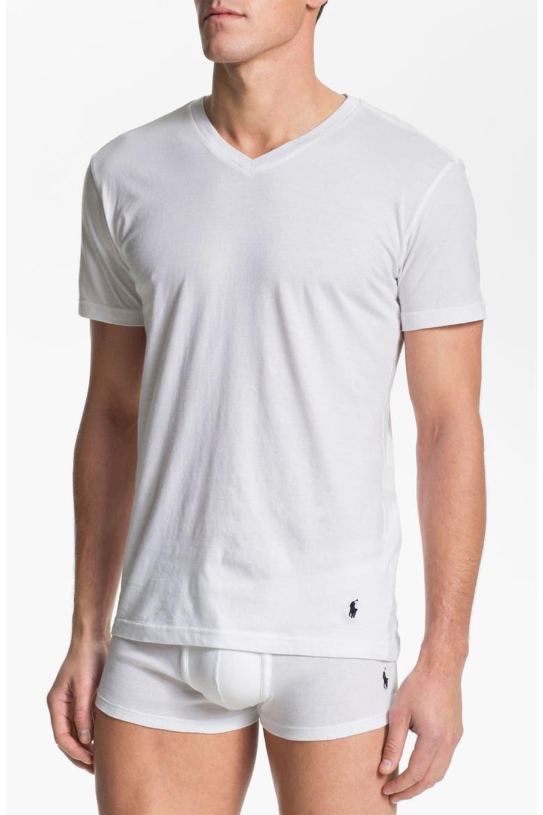 3-Pack Trim Fit T-Shirt, Main, color, WHITE