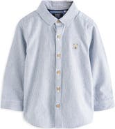 NEXT Kids' Stripe Oxford Button-Up Shirt