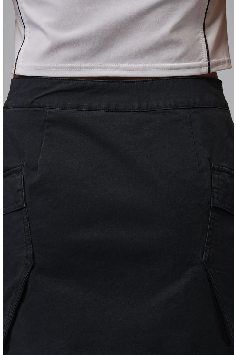 Flight Cargo Wrap Miniskirt, Alternate, color, 010 BLACK/BLACK