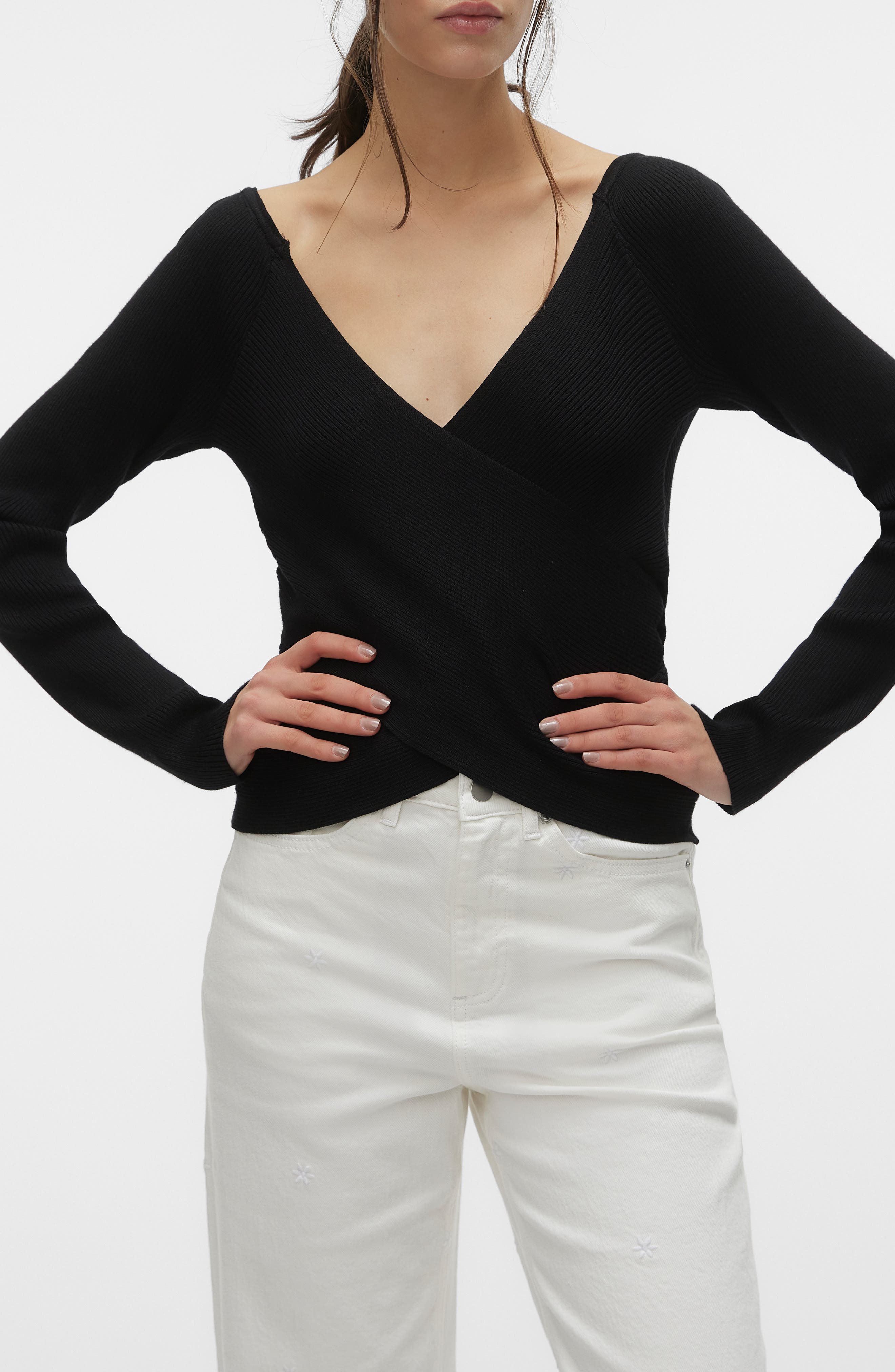 VERO MODA Willow Crisscross Pullover Sweater