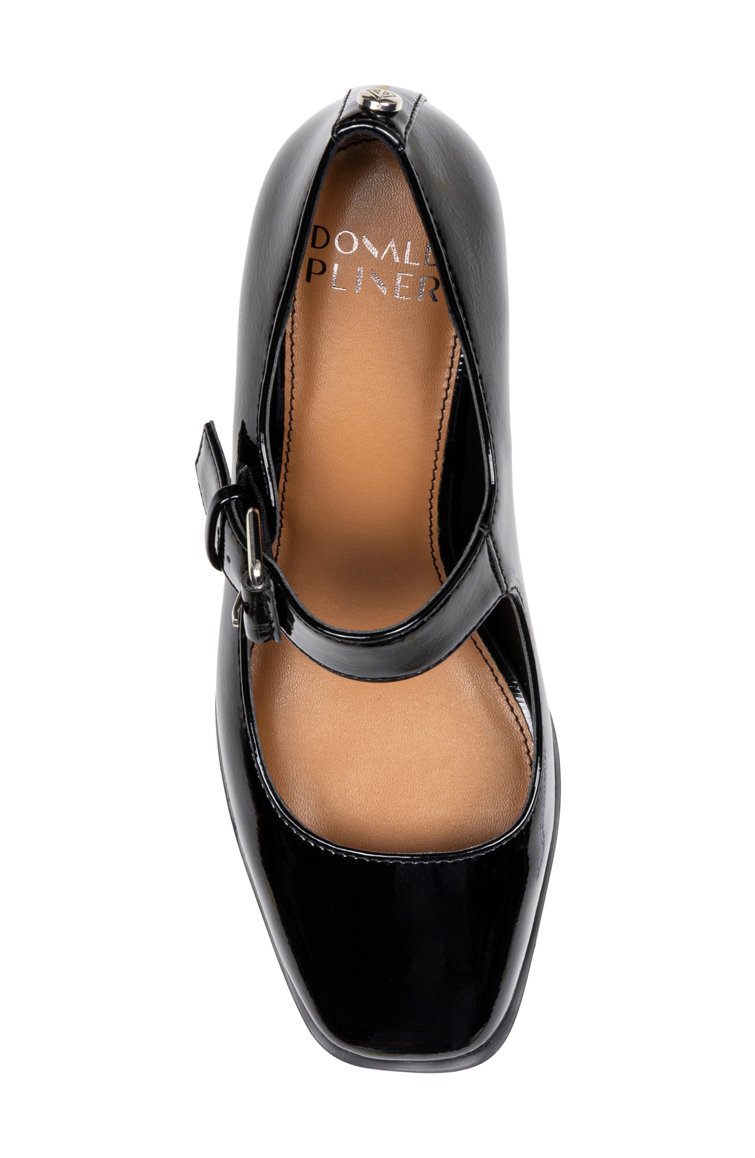 Kiyomi Faux Leather Mary Jane Pump, Alternate, color, BLACK