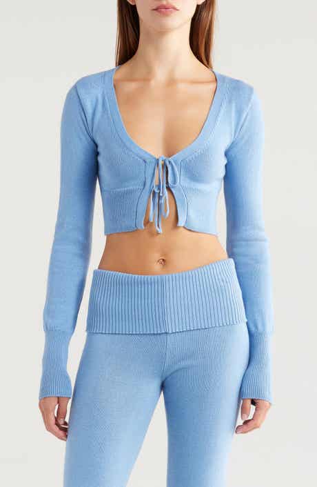 Florence by Mills Tie Front Crop Cardigan